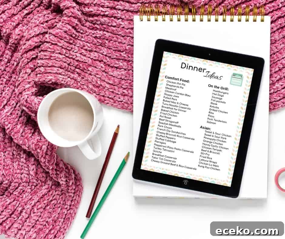 Meal planning ideas
