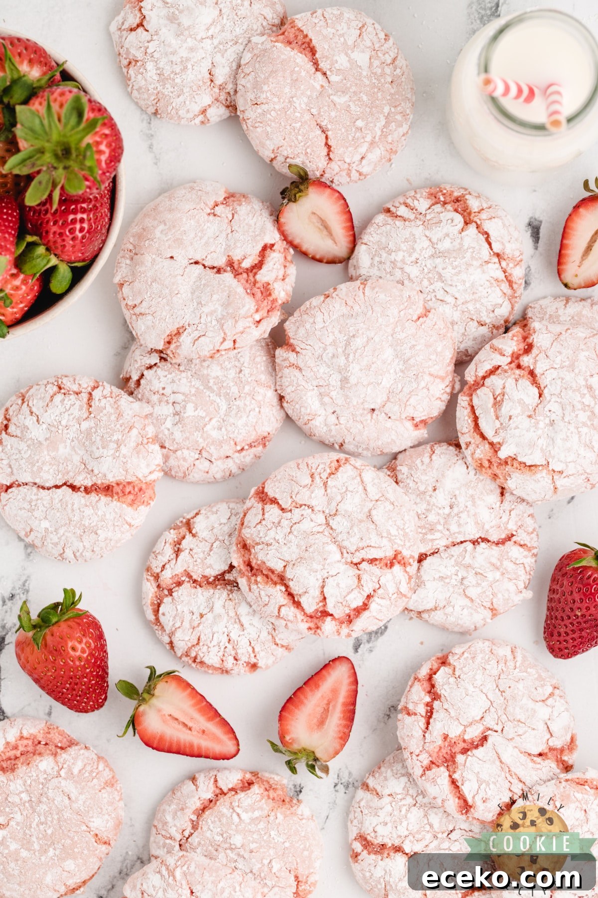 Strawberry Cool Whip Cookies