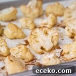 oven roasted cauliflower