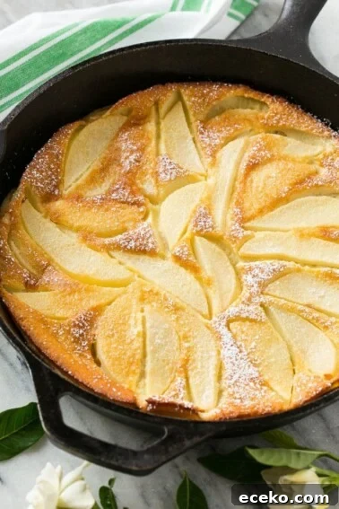 This pear custard might be the easiest dessert you could ever make but it looks and tastes like you spent hours in the kitchen.