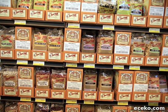 Shelves of Bob's Red Mill Products