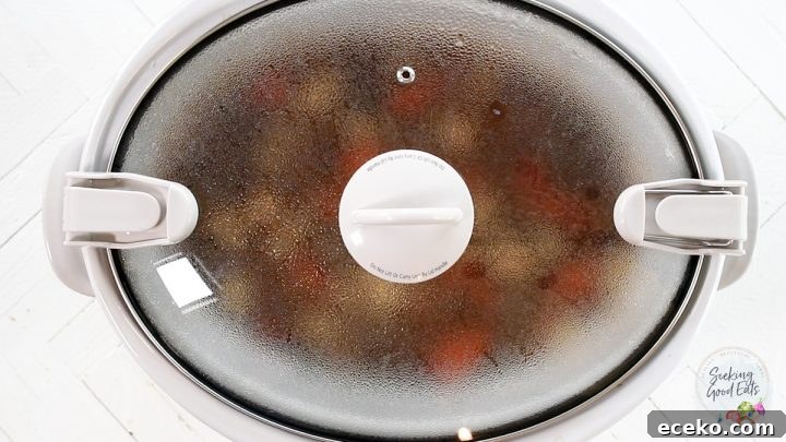 Slow Cooker Irish Lamb Stew Recipe 6 slow cooking the irish stew.