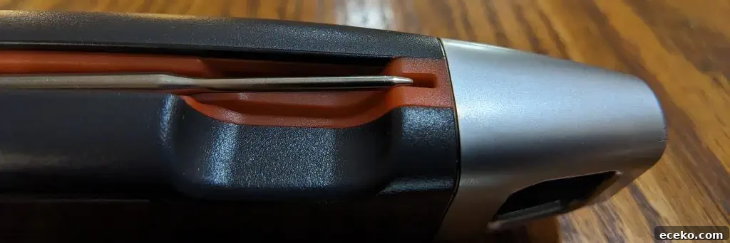 ChefsTemp Finaltouch X10 showing the probe protection element