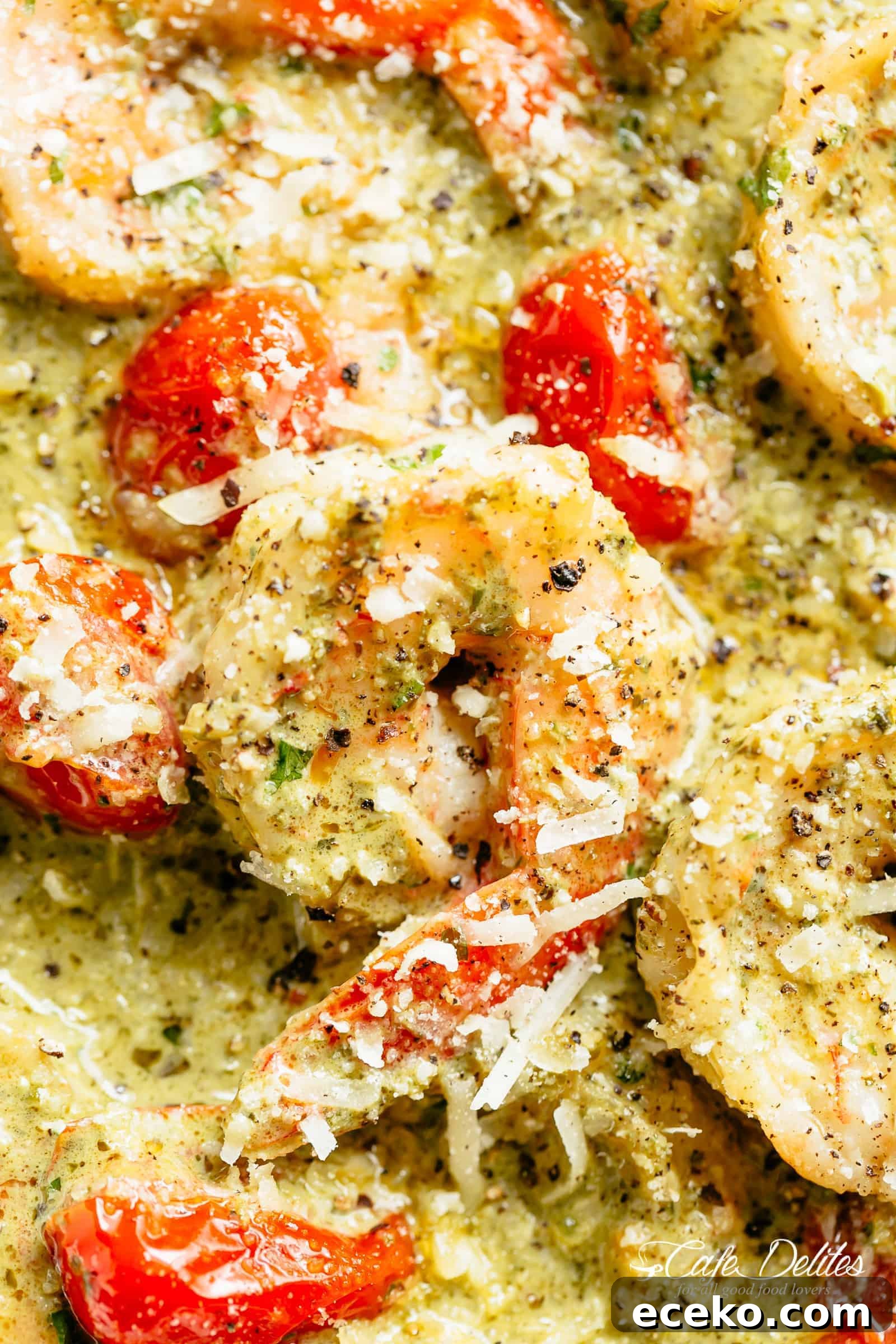 Zoom in image of Creamy-Pesto-Shrimp-Alfredo