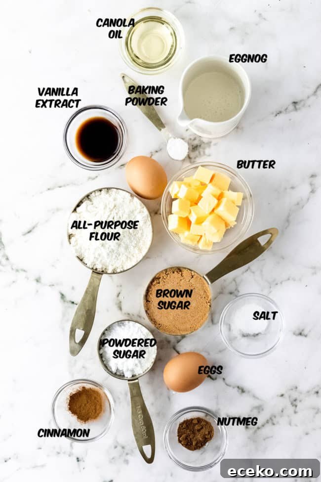 eggnog cupcake ingredients