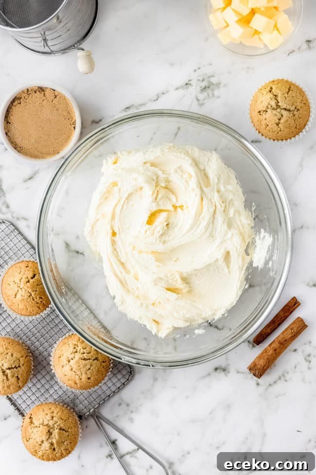 bowl of homemade buttercream