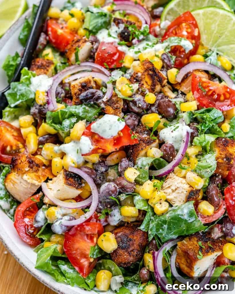close up view of chopped chicken salad