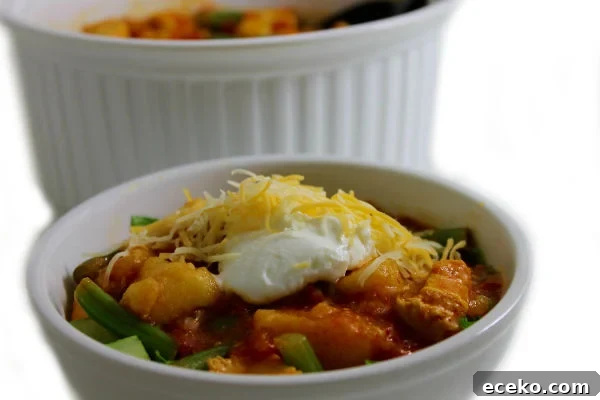 Chicken Enchilada and Potato Bowl (Instant Pot or Cooktop)