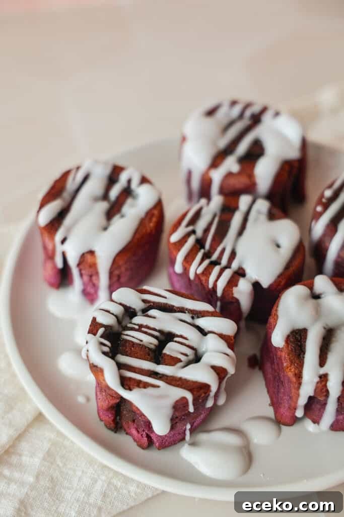 Sweet Potato Cinnamon Rolls with Maple Glaze 2 Plate of The easiest healthy sweet potato cinnamon rolls.