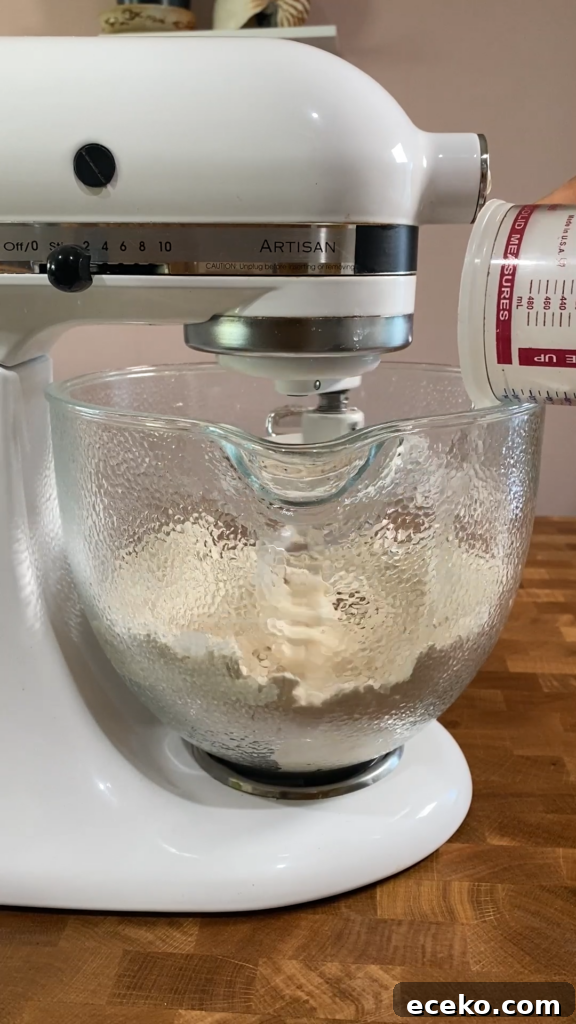 Mixing dough