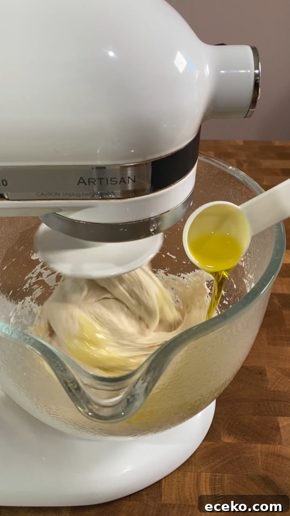 Dough after mixing