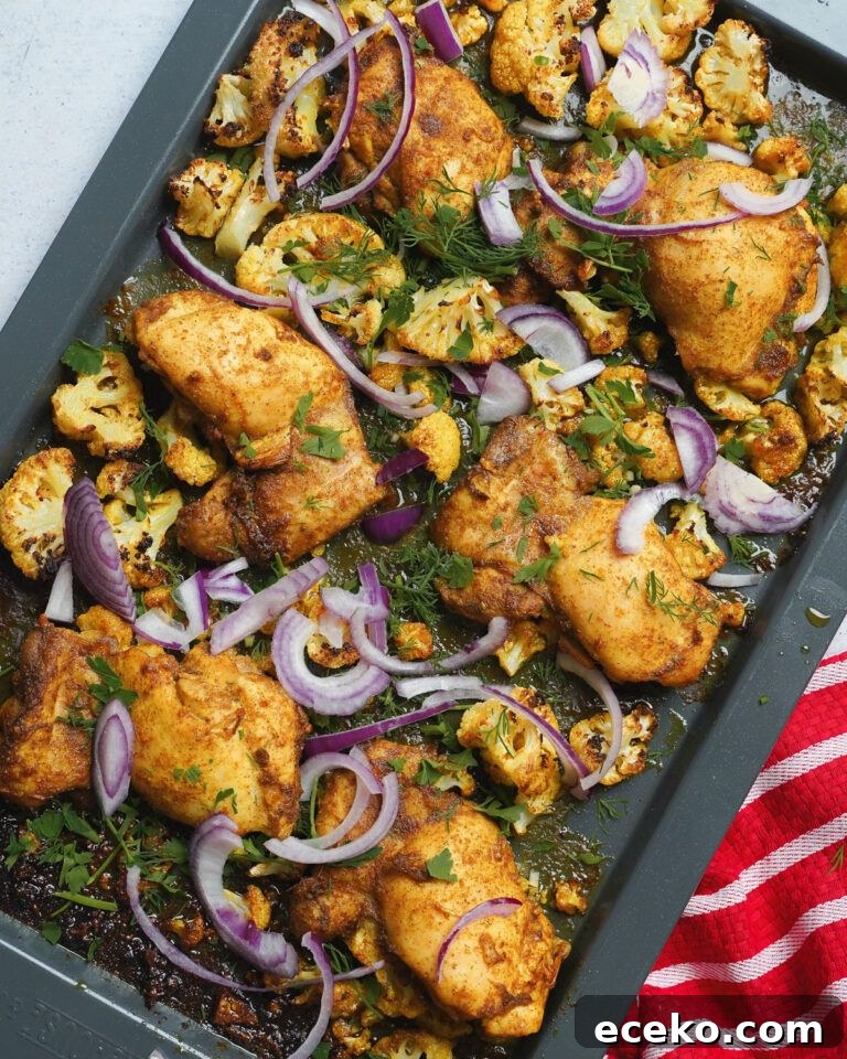 Sheet Pan Chicken and Cauliflower