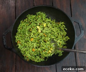 Coriander rice step