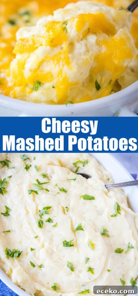 cheesy mashed potatoes close up for pinterest