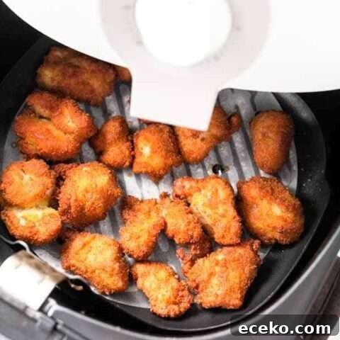 Make the best Air Fryer chicken nuggets with chicken thighs, seasoning and a little bit of oil to turn it into crispy nuggets. You can serve them as a snack, or with dinner. Want to try? Visit fastfoodbistro.com for the full recipe and instructions
