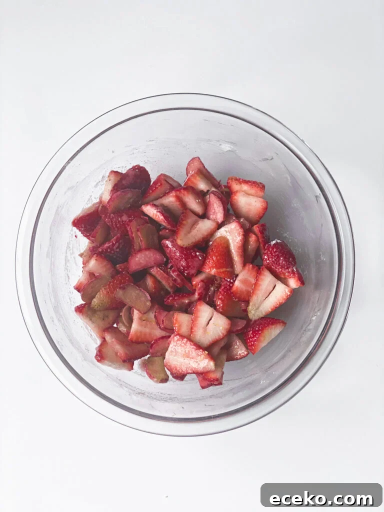 strawberry rhubarb filling