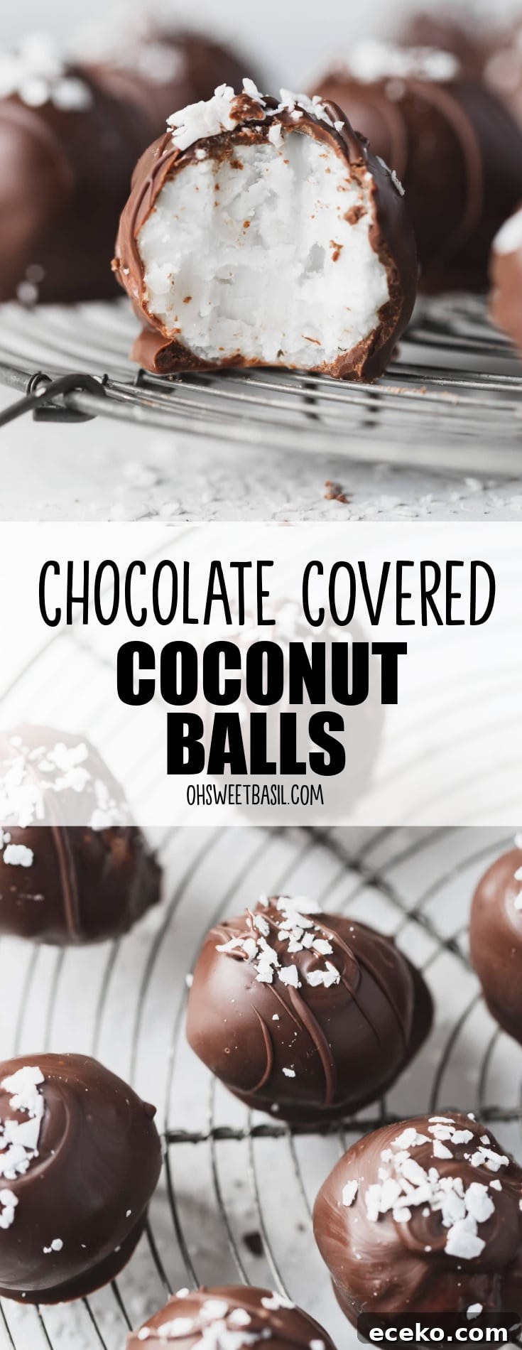 Chocolate covered coconut balls