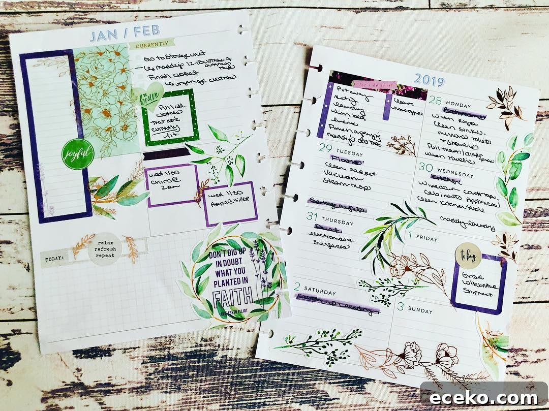 Bullet Journal Cleaning Schedule: 20 Smart Layout Ideas 17 Bring On the Spring