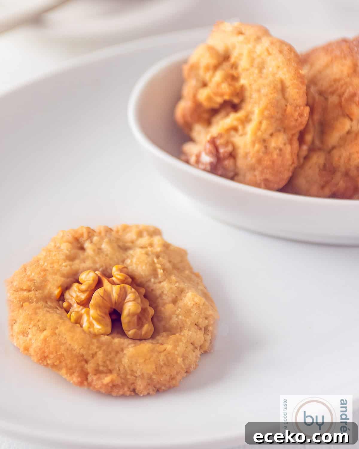 Fudge-Filled Walnut Cookies Recipe 5 Walnut Cookies with Fudge and Crunchy Edges