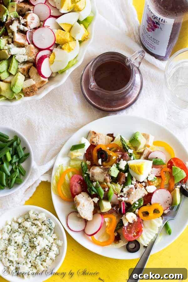 Spring Cobb Salad with Avocado, Bacon & Lemon Vinaigrette 5 This spring version of classic cobb salad is bursting with tons of spring flavors and loaded with texture. Tangy Marzetti® Vineyard Dressing in Balsamic Cabernet dressing ties everything together so you can enjoy the most satisfying salad ever!