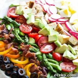 Spring Cobb Salad with Avocado, Bacon & Lemon Vinaigrette 6 img 8839 5
