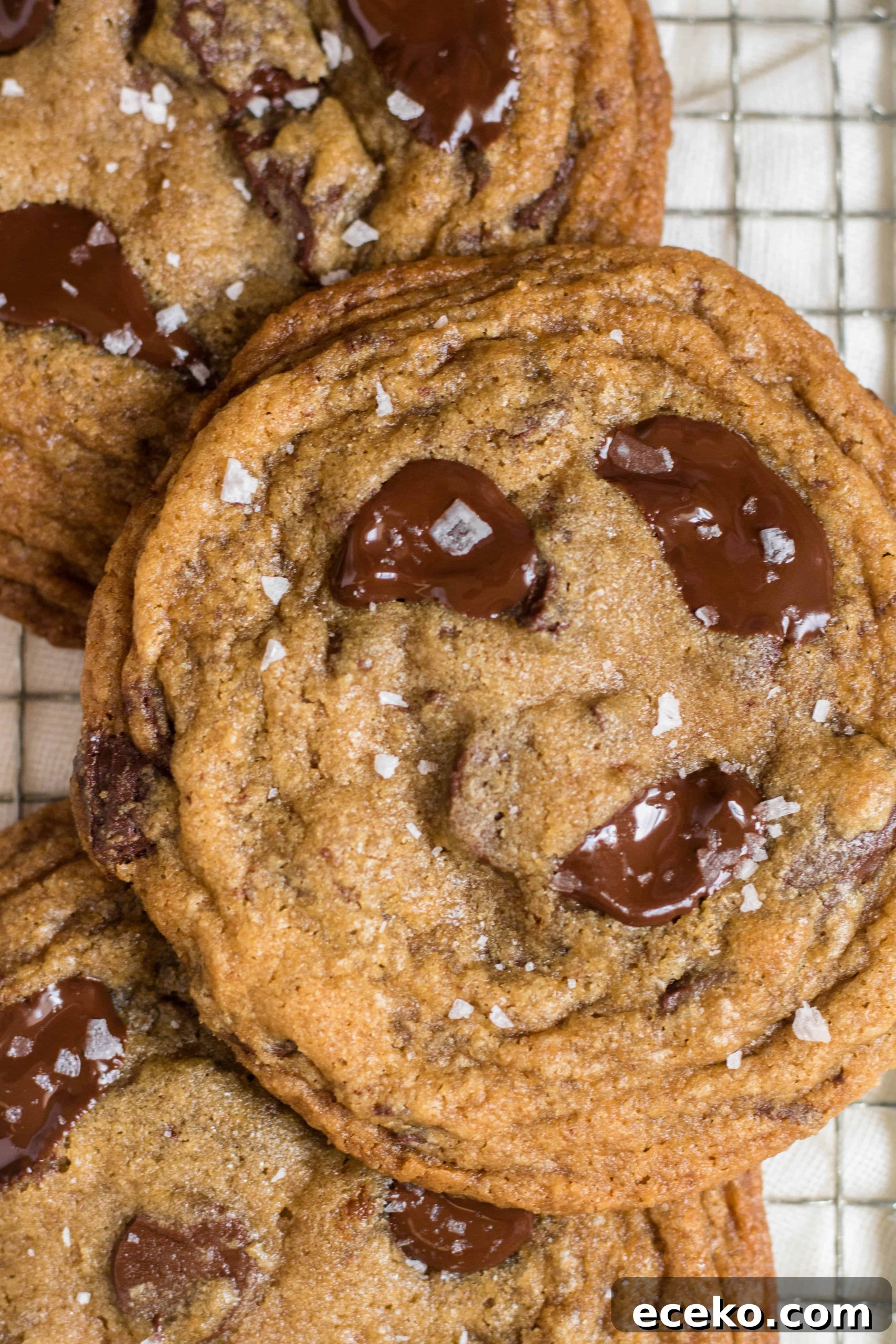 Chewy espresso chocolate chip cookies