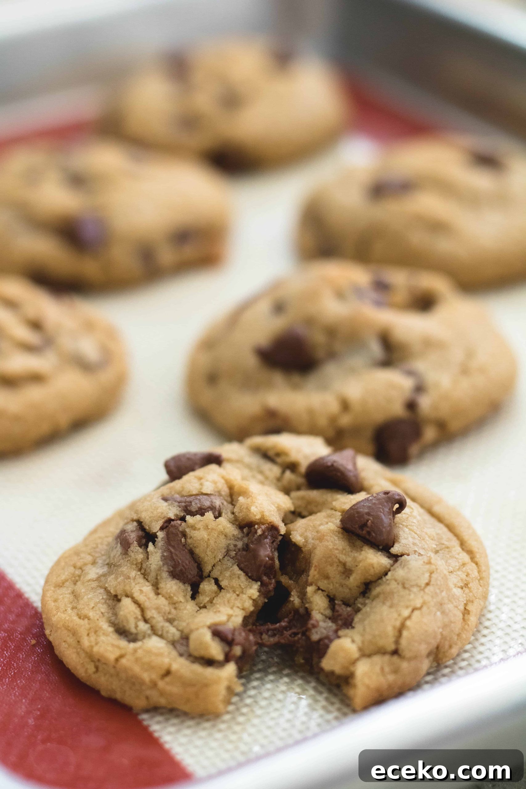 Small batch chocolate chip cookies for stress baking release