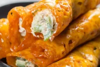 Keto Jalapeño Popper Taquitos with Crispy Bacon