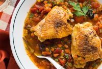 One-Pan Mediterranean Chicken Thighs with Lemon, Olives & Herbs