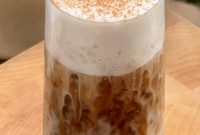 Iced Salvadoran Horchata Latte Recipe with Cinnamon
