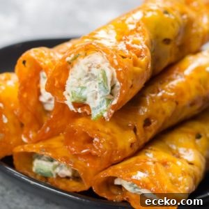These Keto Jalapeño Popper Taquitos are loaded with fresh jalapeños and bacon! This is the easiest keto appetizer ever and under three net carbs per serving!