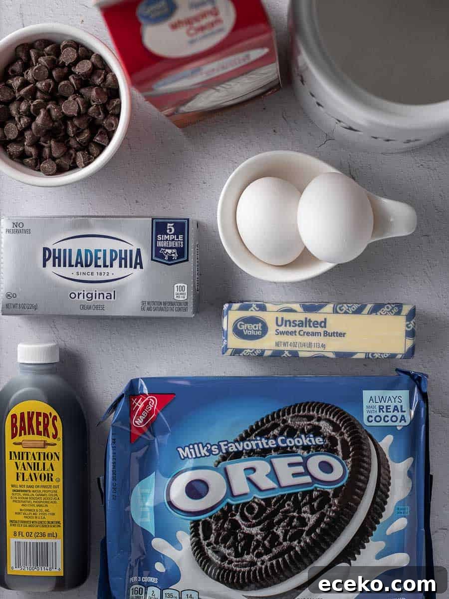 Mini Chocolate Cheesecakes with Rich Ganache Topping 3 ingredients of mini chocolate cheesecake