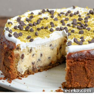 Classic Cannoli Cheesecake with Ricotta and Chocolate 3 Gluten and Dairy Free Cannoli Cheesecake
