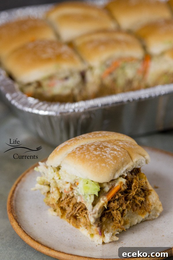 Crock pot or slow cooker Pulled Pork Sliders with Ranch Coleslaw Crock pot or slow cooker Pork Sliders with Coleslaw