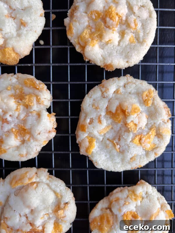 Crunchy Cornflake Cookies Recipe 6 Freshly baked cornflake cookies