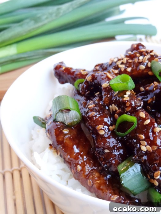 Mongolian Beef Stir-Fry with Garlic and Scallions 3 mongolian beef plated