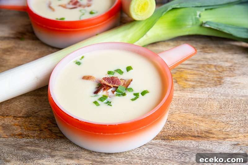 Instant Pot Leek & Cauliflower Low Carb Soup Recipe