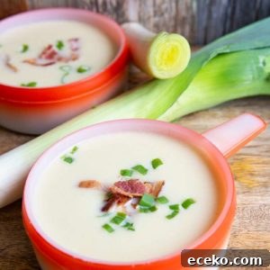 Cauliflower and leek soup