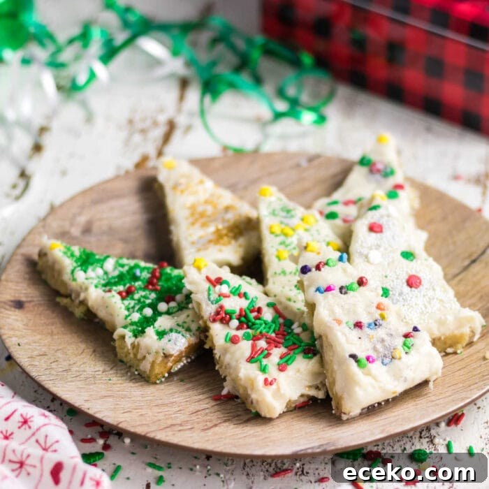 Hawaiian Shortbread Cookies with Coconut and Macadamia 13 Close up of decorated brownies.