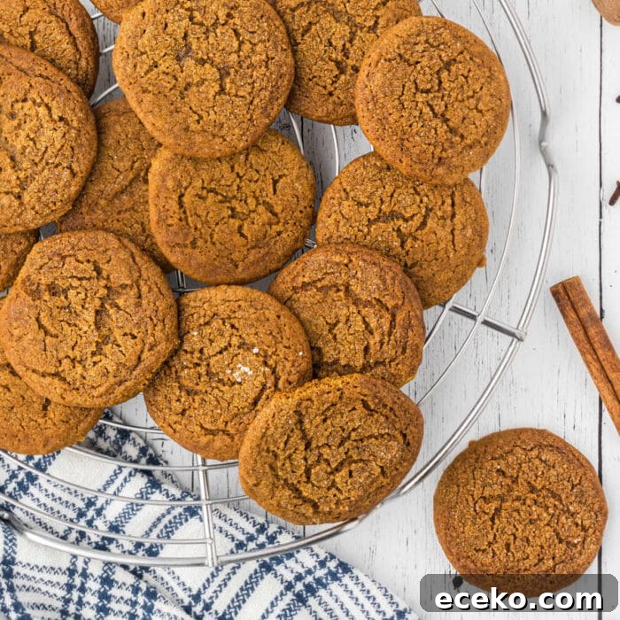 Hawaiian Shortbread Cookies with Coconut and Macadamia 10 View of a pile of the finished molasses cookies.
